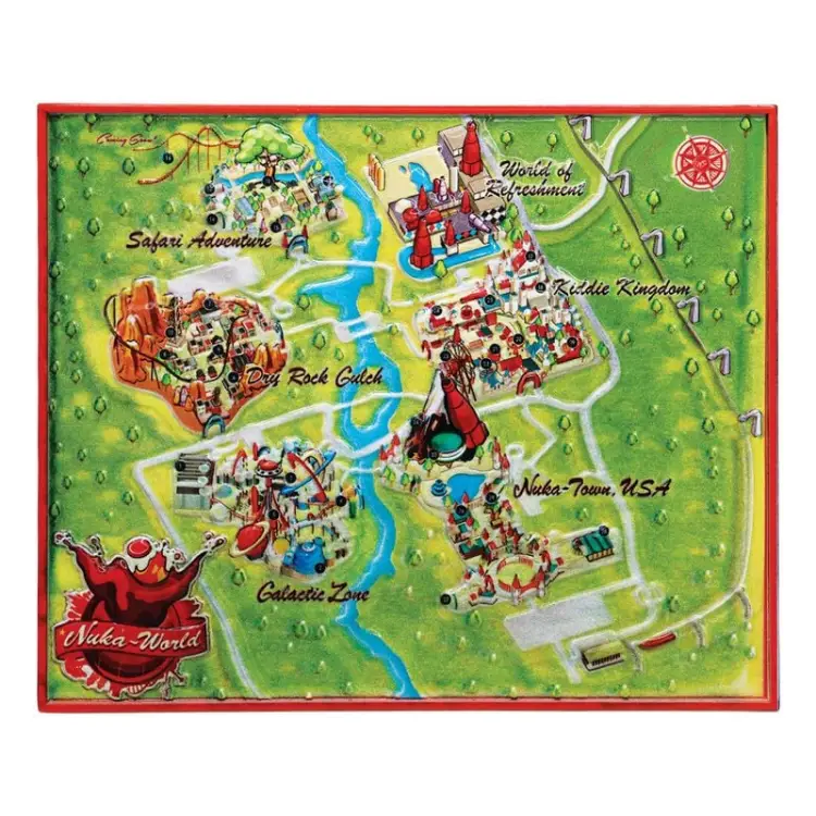 Fanattik - FALLOUT - Limited Edition Metal Map of Nuka-World