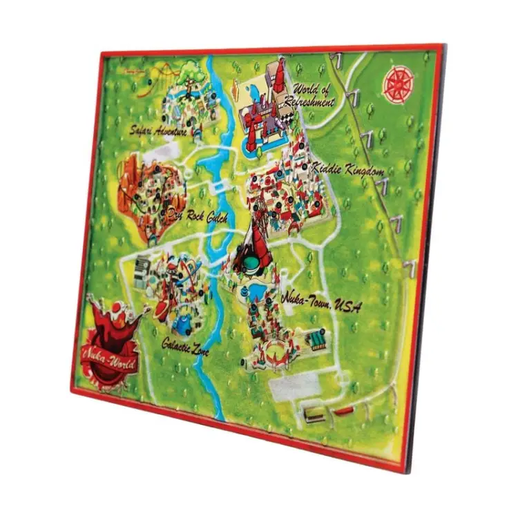 Fanattik - FALLOUT - Limited Edition Metal Map of Nuka-World
