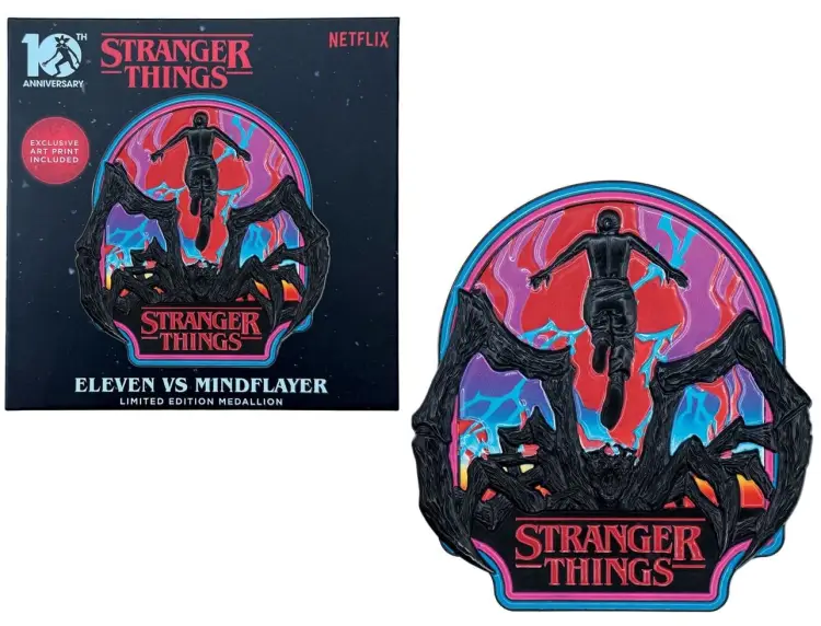 Fanattik - STRANGER THINGS - Eleven & Mind Flayer - Limited Edition Medaillon