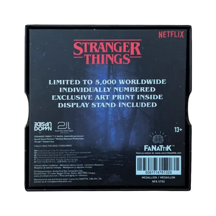 Fanattik - STRANGER THINGS - Eleven & Mind Flayer - Limited Edition Medaillon