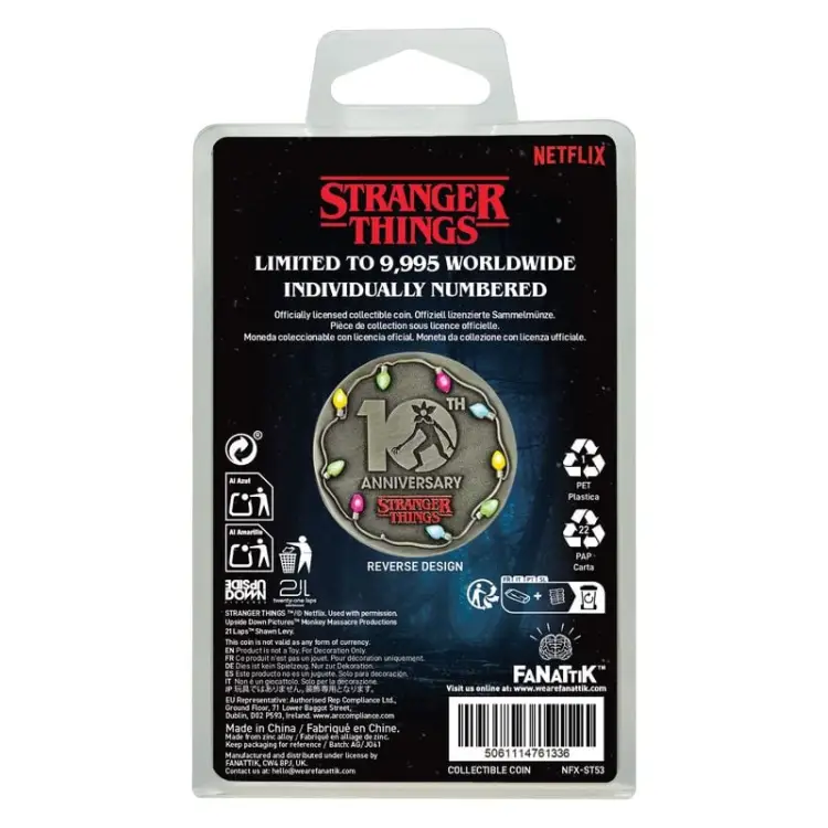 Fanattik - STRANGER THINGS - Eleven "10th Anniversary" - Limited Edition Coin