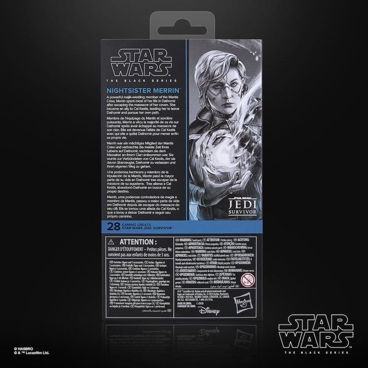 STAR WARS JEDI SURVIVOR - Nightsister Merrin - Figurka z czarnej serii 15 cm