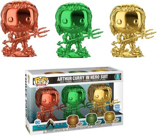Funko POP! DC - Aquaman - Arthur Curry Hero Suit 3-Pack