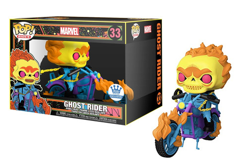 Funko POP! Marvel - Ghost Rider - Deluxe Rides Black Light #33