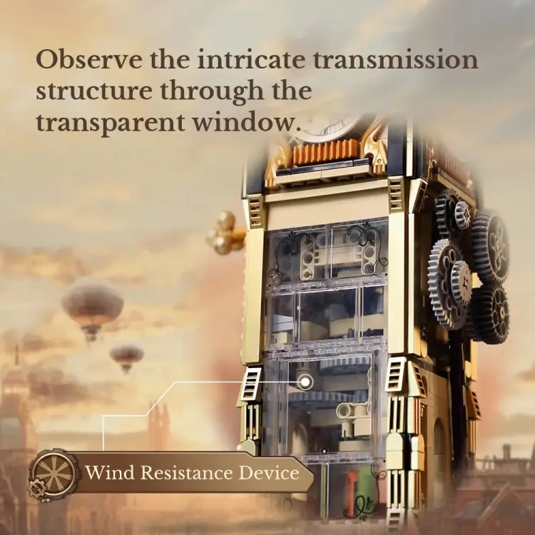 PANTASY - Steampunk Clock Tower Park - Blok konstrukcyjny