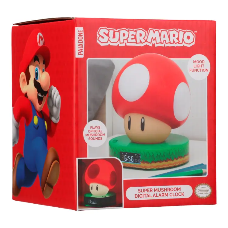 SUPER MARIO - Super Grzybek - Budzik 12 cm