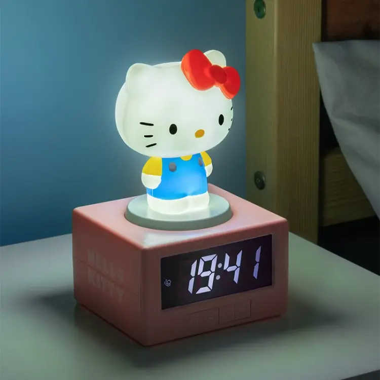 HELLO KITTY - Budzik z ikoną lampy 4,7 cala