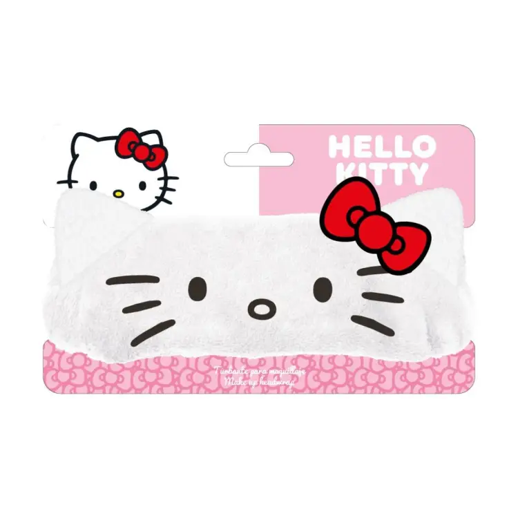 HELLO KITTY - opaska na głowę do makijażu