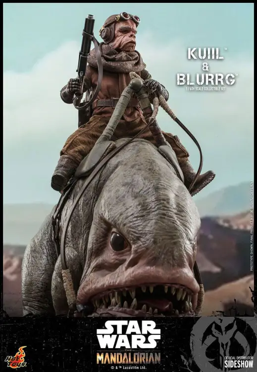 STAR WARS - Kuiil & Blurrg (Mandalorianin) - Statuetki 37cm