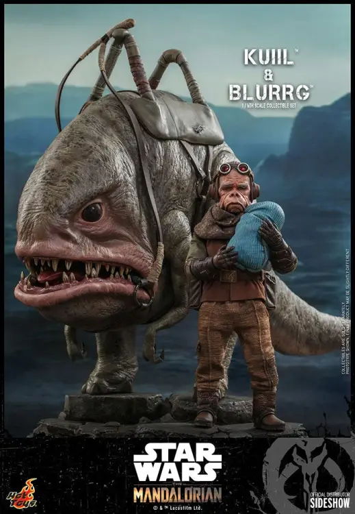 STAR WARS - Kuiil & Blurrg (Mandalorianin) - Statuetki 37cm