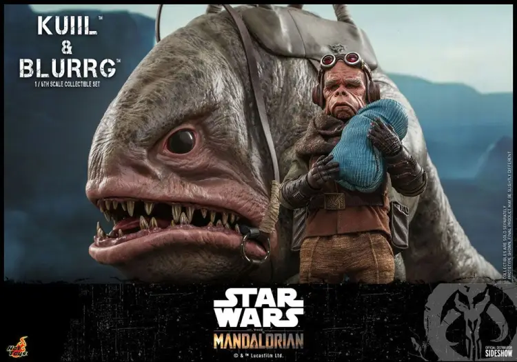 STAR WARS - Kuiil & Blurrg (Mandalorianin) - Statuetki 37cm