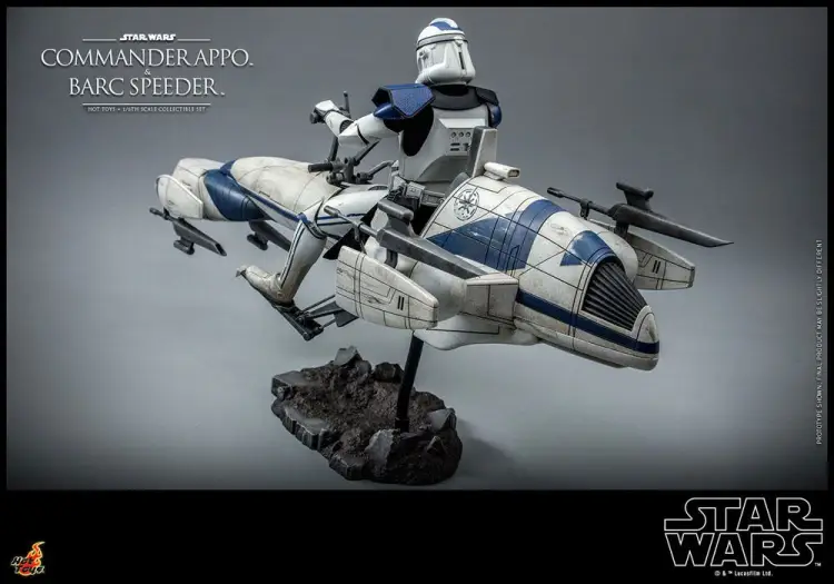 STAR WARS - Komandor Appo i BARC Speeder - Figurka akcji 30 cm