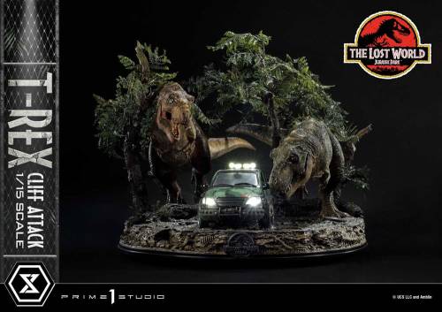 JURASSIC PARK THE LOST WORLD - T-Rex Cliff Attack - Figurka 1/15 53 cm