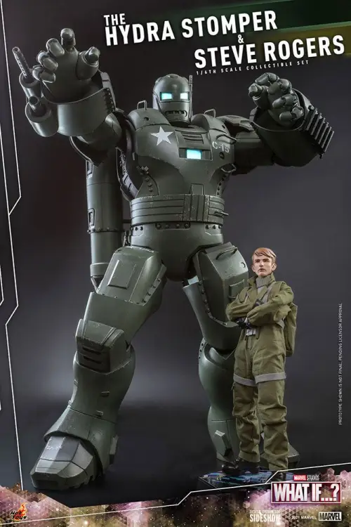 MARVEL - Hydra Stomper & Steve Rogers (What if...?) - Figurki 56cm