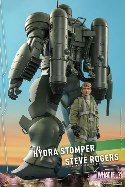 MARVEL - Hydra Stomper & Steve Rogers (What if...?) - Figurki 56cm