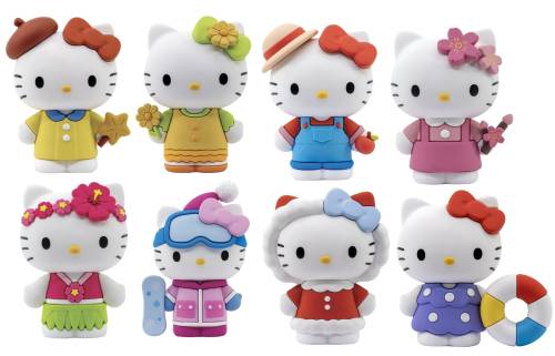 HELLO KITTY - Seria Cztery Pory Roku - Asortyment 12 figurek 7 cm Blind Box