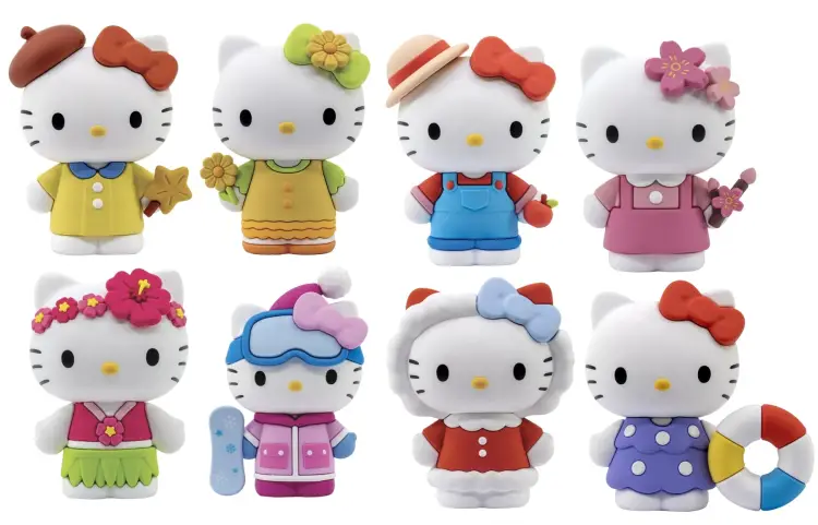 HELLO KITTY - Seria Cztery Pory Roku - Asortyment 12 figurek 7 cm Blind Box