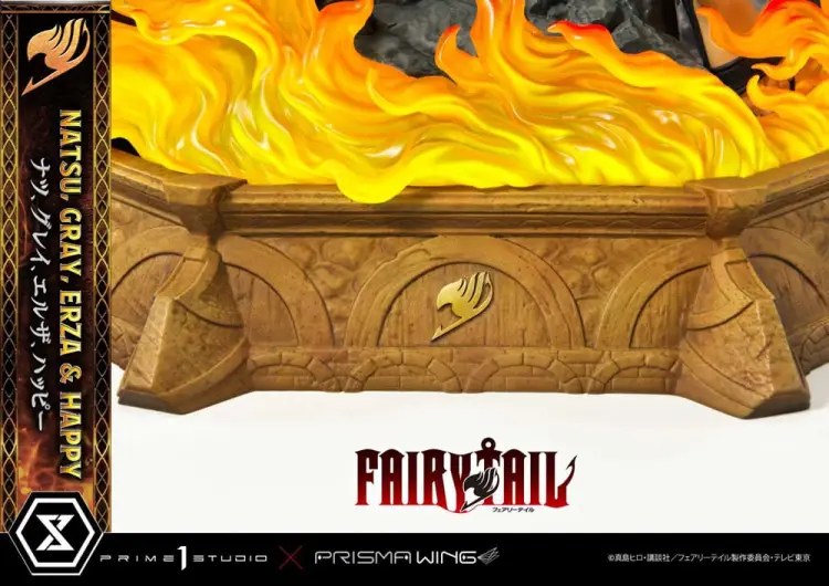 FAIRY TAIL - Natsu, Gray, Erza, Happy - Statuetka Del. Bonus Vers. 1/7 57cm