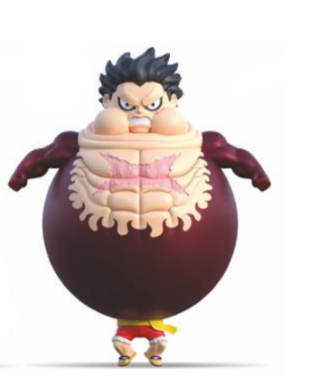 ONE PIECE - Luffy "Tankman" - Elastyczna figurka 23 cm