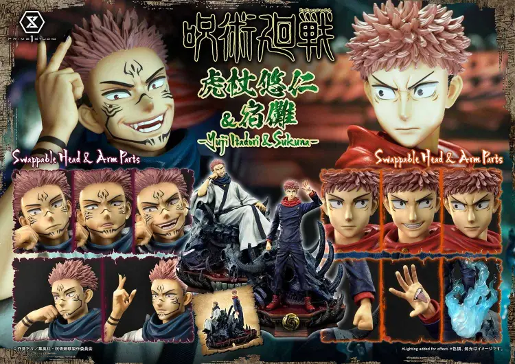 JUJUTSU KAISEN - Yuji i Sukuna - Statuetka Premium Masterline 38+34cm