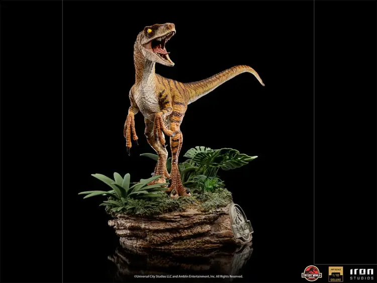 JURASSIC PARK LOST WORLD - Velociraptor Del. - Statuetka ArtScale 1/10 18 cm Statuetka ArtScale 1/10 18 cm