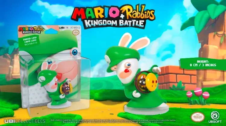 MARIO + RABBIDS KINGDOM - Figurka 3 cale Królik Luigi (Ubisoft)