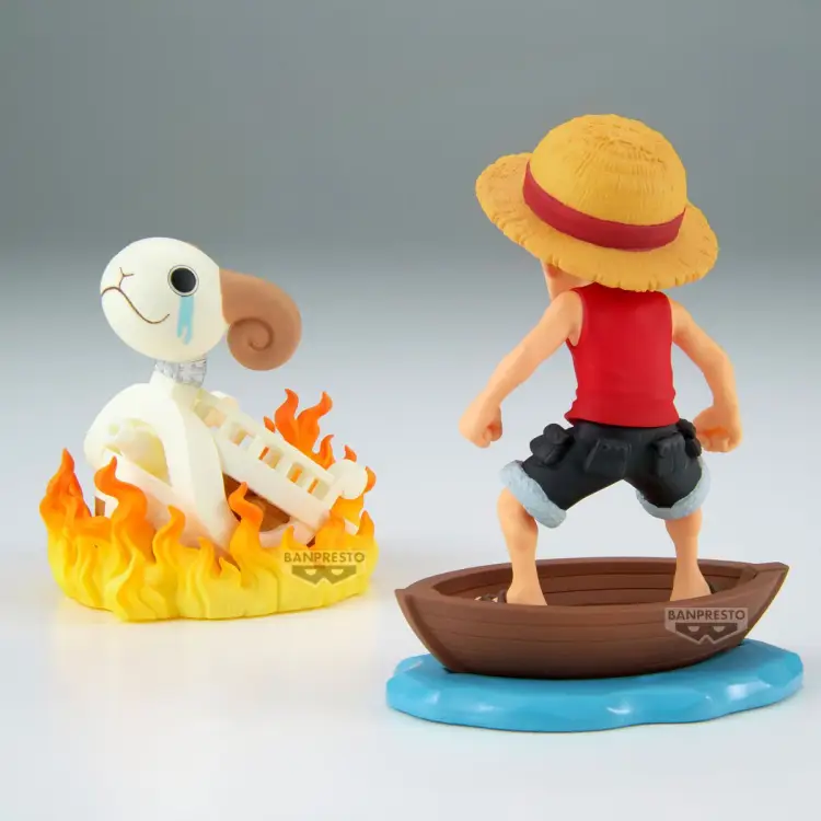 ONE PIECE - Luffy & Going Merry - Figurka WCF Log Stories 8 cm