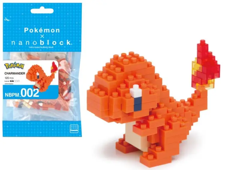 POKEMON - Charmander - Figurka Nanoblock 10 cm