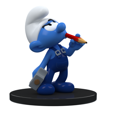 SMURF - Poręczny Smerf - Figurka 4 cale