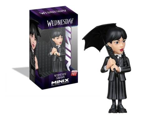 WEDNESDAY - Wednesday Addams z parasolem - Figurka Minix 12 cm