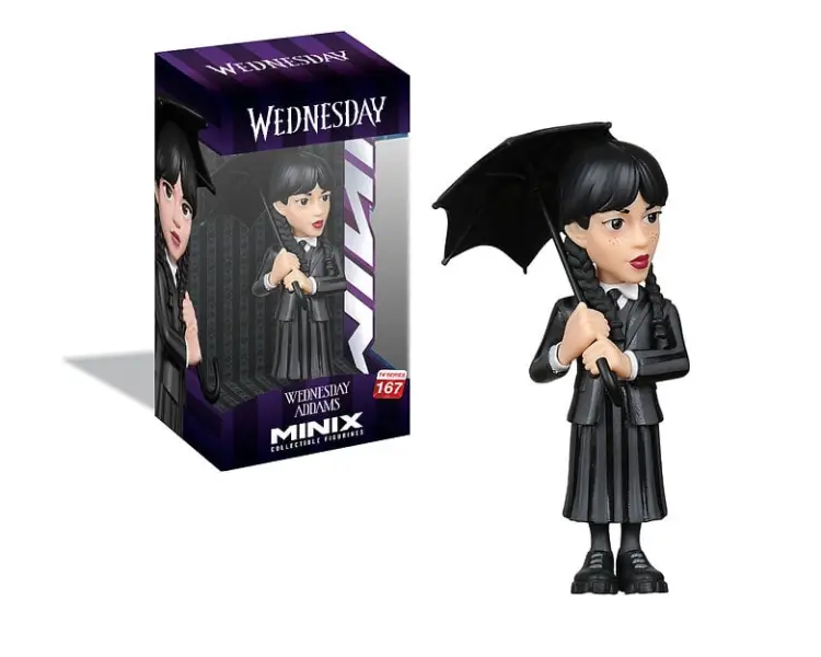 WEDNESDAY - Wednesday Addams z parasolem - Figurka Minix 12 cm