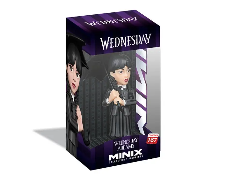 WEDNESDAY - Wednesday Addams z parasolem - Figurka Minix 12 cm