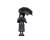 WEDNESDAY - Wednesday Addams z parasolem - Figurka Minix 12 cm