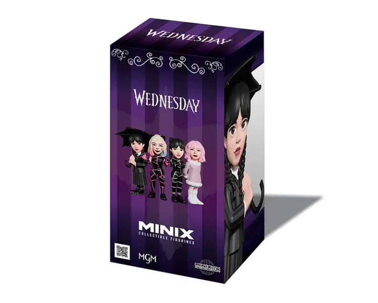 WEDNESDAY - Wednesday Addams z parasolem - Figurka Minix 12 cm