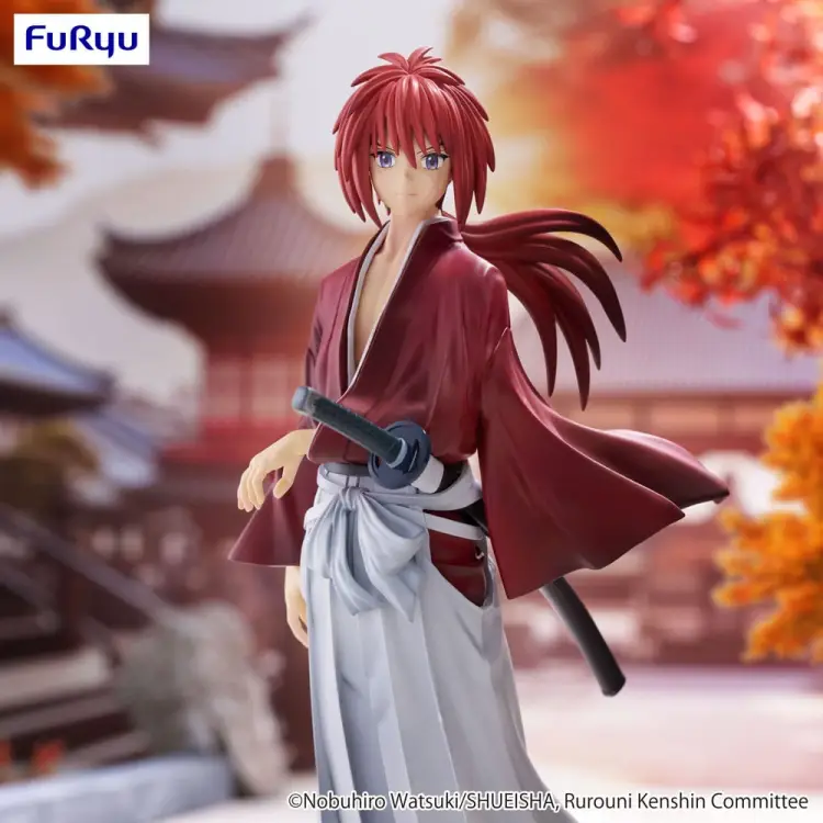 RUROUNI KENSHIN - Kenshin Himura - Statuetka Trio-Try-It 19cm