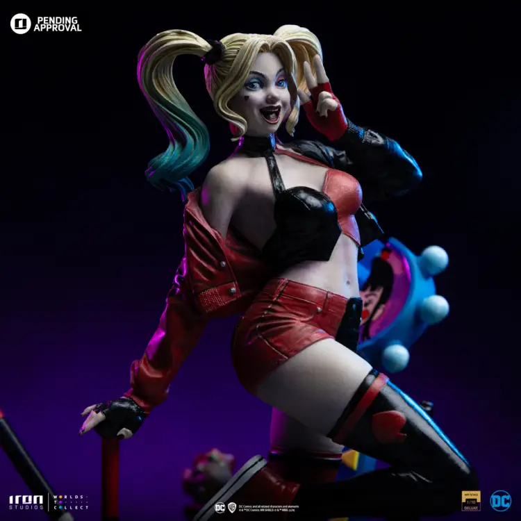 DC COMICS - Harley Quinn - Statua w skali 1/10 Deluxe 22 cm