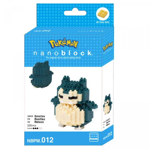 POKEMON - Snorlax - Figurka Nanoblock 10 cm