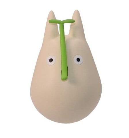 MY NEIGHBOR TOTORO - Biały Totoro z liściem - Figurka Culbuto 4,9 cm