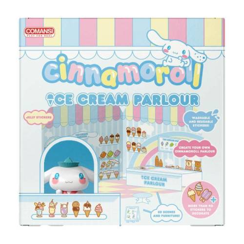 HELLO KITTY - Cinnamoroll 6cm Naklejka Domek Lodziarnia