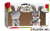 LAPINS CRETINS - 3D Rabbit Chatie BienDouble Pack ( 18 cm )