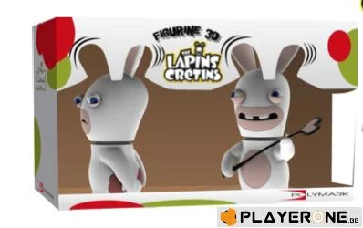 LAPINS CRETINS - 3D Rabbit Chatie BienDouble Pack ( 18 cm )