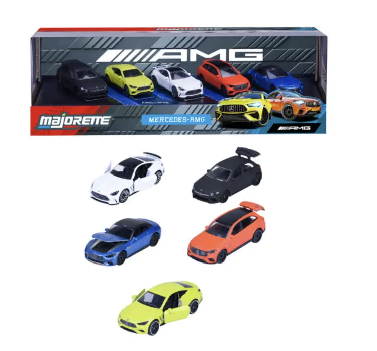 RIDE COOL - Mercedes-AMG - Zestaw 5 miniaturowych samochodów - 1:64