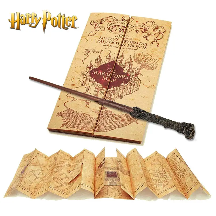HARRY POTTER - różdżka Harry'ego i mapa Maraudera
