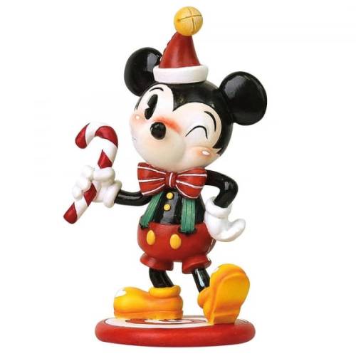 DISNEY - Miss Mindy World - Statuetka z żywicy - Świąteczny Mickey - 16 cm
