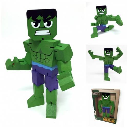 MARVEL - Drewniana figurka - Hulk - 20 cm