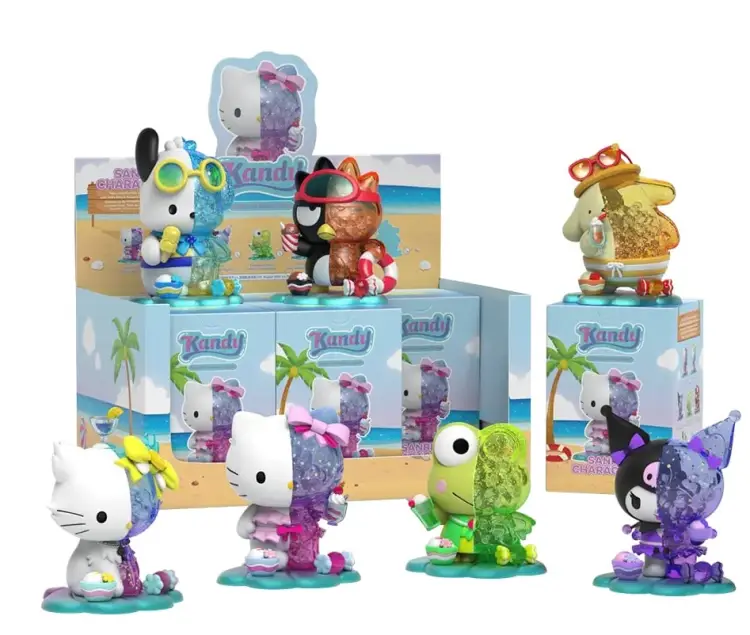 HELLO KITTY - Kandy - seria Sanrio Sea Breeze (6 figurek na wyświetlaczu)