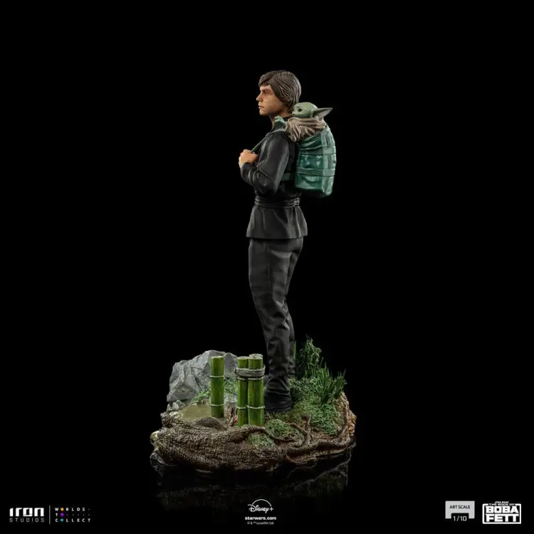 KSIĘGA BOBA FETT - Luke & Grogu - Figurka 1/10 w skali artystycznej 20 cm