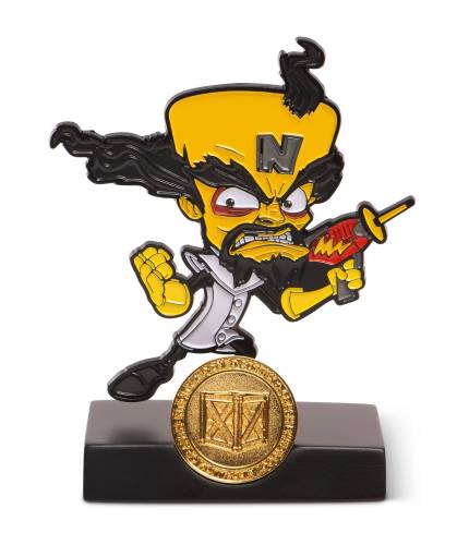 CRASH BANDICOOT - Statuetka Heavy Metal - Dr.Neo - 13cm