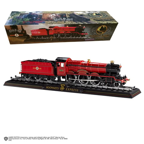 HARRY POTTER - Odlewany model pociągu z podstawką Poudlard Express
