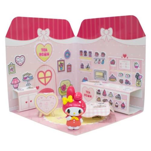 HELLO KITTY - Melody 6cm Naklejka Domek Herbaciarnia